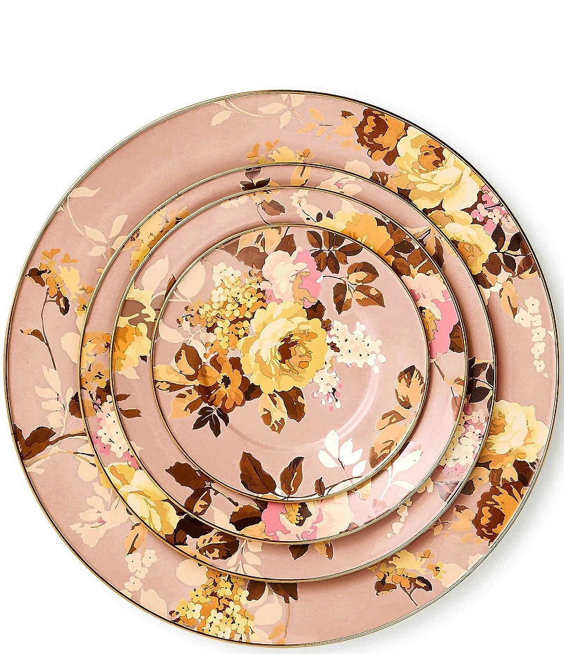 MacKenzie-Childs Wild Rose Enamel Charger Plate
