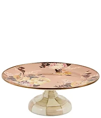 MacKenzie-Childs Wild Rose Enamel Pedestal Platter, Small