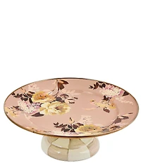MacKenzie-Childs Wild Rose Enamel Pedestal Platter, Small