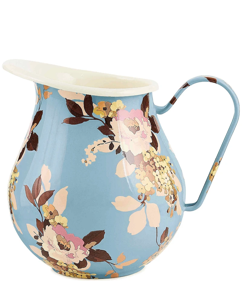 MacKenzie-Childs Wild Rose Enamel Pitcher