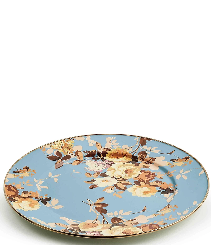 MacKenzie-Childs Wild Rose Enamel Serving Platter