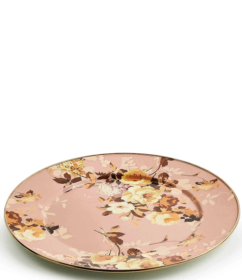 MacKenzie-Childs Wild Rose Enamel Serving Platter