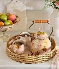 MacKenzie-Childs Wild Rose Footed Compote