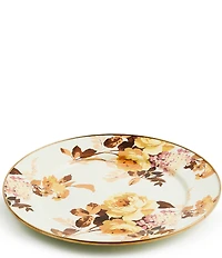 MacKenzie-Childs Wild Rose White Charger Plate