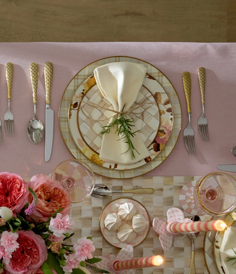 MacKenzie-Childs Tartan Latte Charger Plate