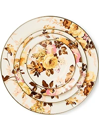 MacKenzie-Childs Wild Rose White Enamel Dinner Plate