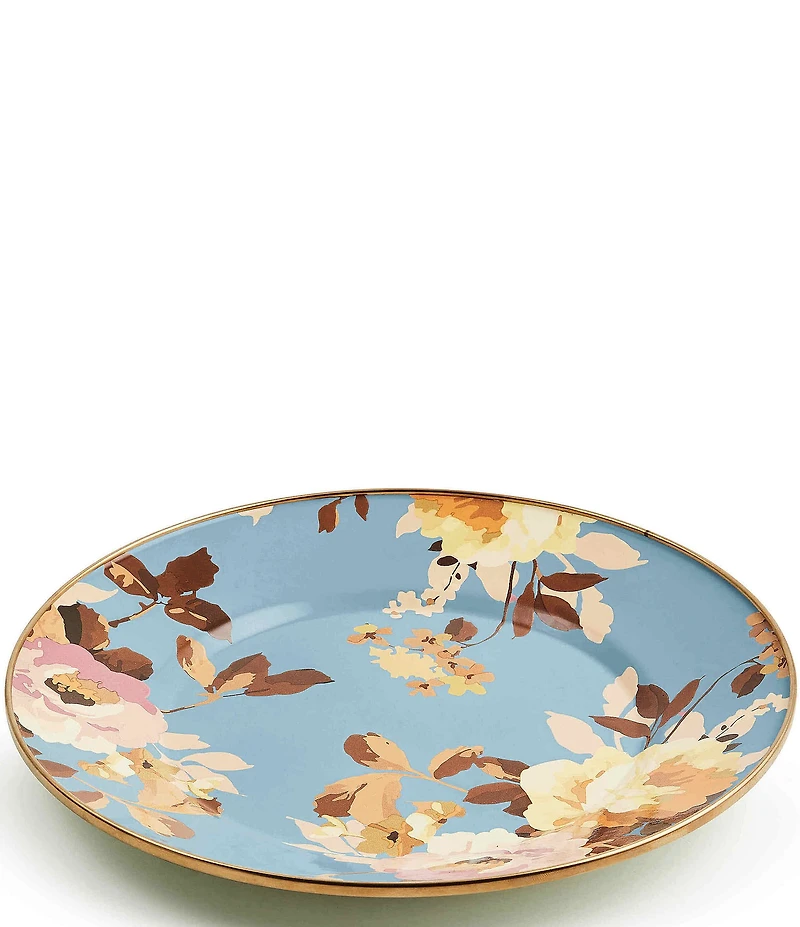 MacKenzie-Childs Wild Rose Enamel Dinner Plate