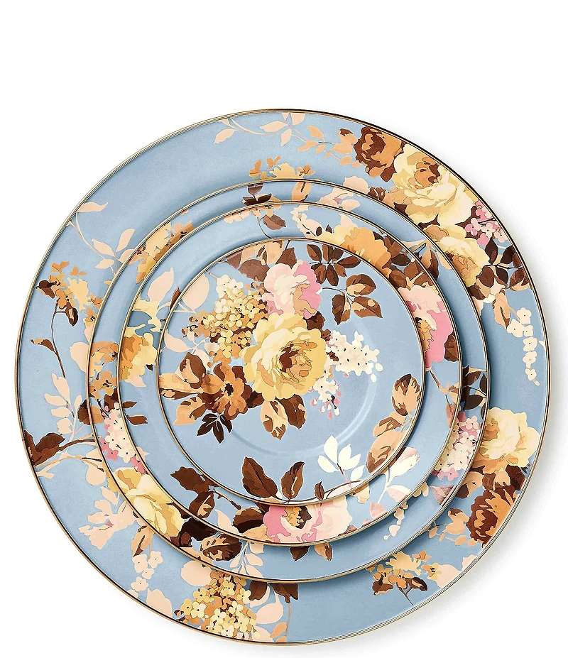 MacKenzie-Childs Wild Rose Enamel Dinner Plate