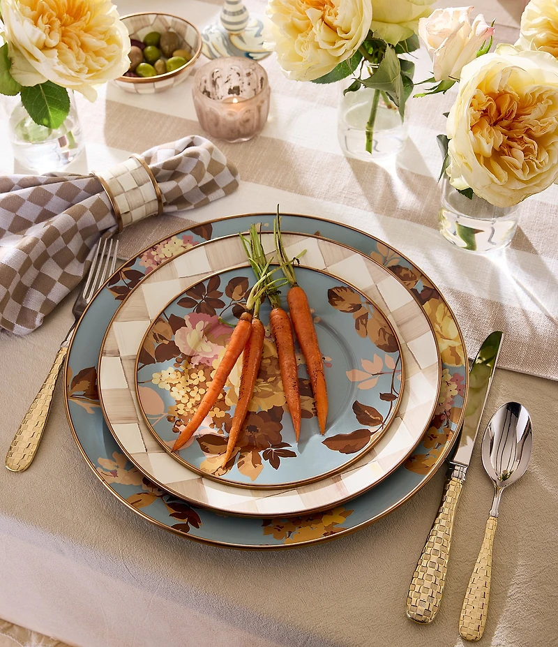 MacKenzie-Childs Wild Rose Salad Plate