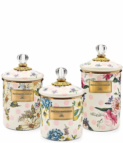 MacKenzie-Childs Wildflowers Canister