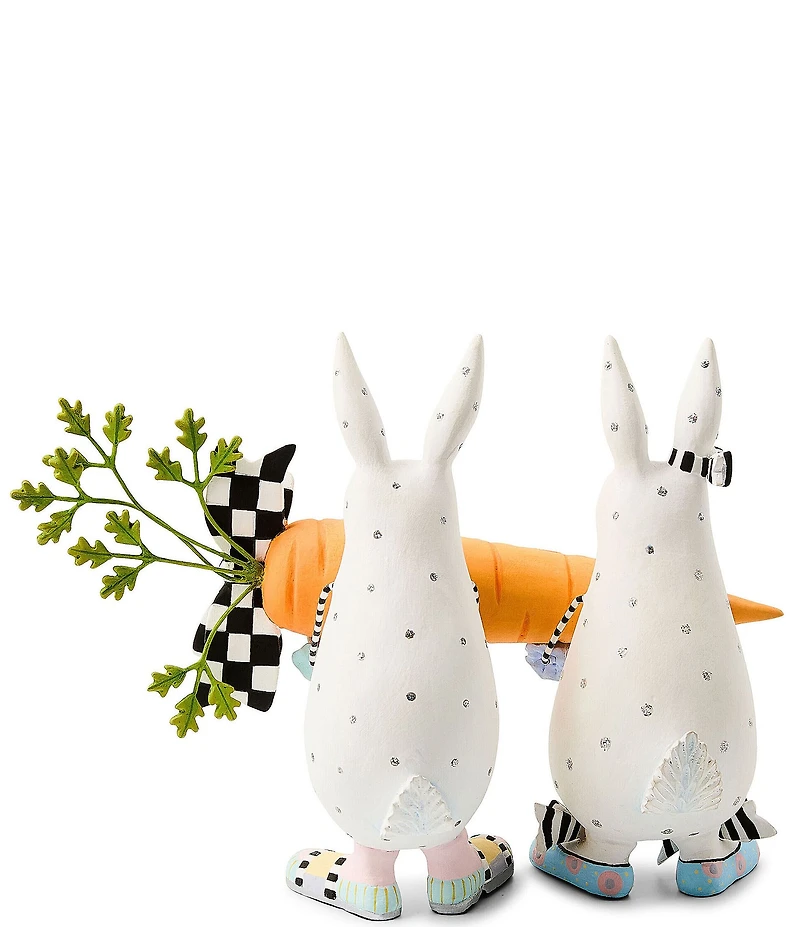 MacKenzie-Childs x Patience Brewster Easter Collection Spring Rabbits Figurine