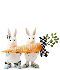 MacKenzie-Childs x Patience Brewster Easter Collection Spring Rabbits Figurine