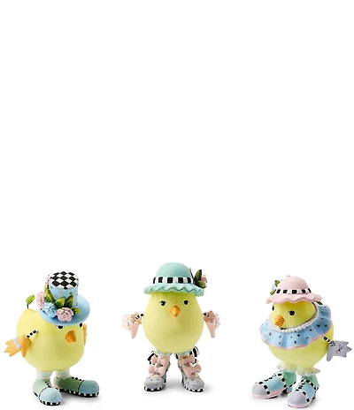 MacKenzie-Childs x Patience Brewster Easter Collection Three Sweet Chicks, Set of 3
