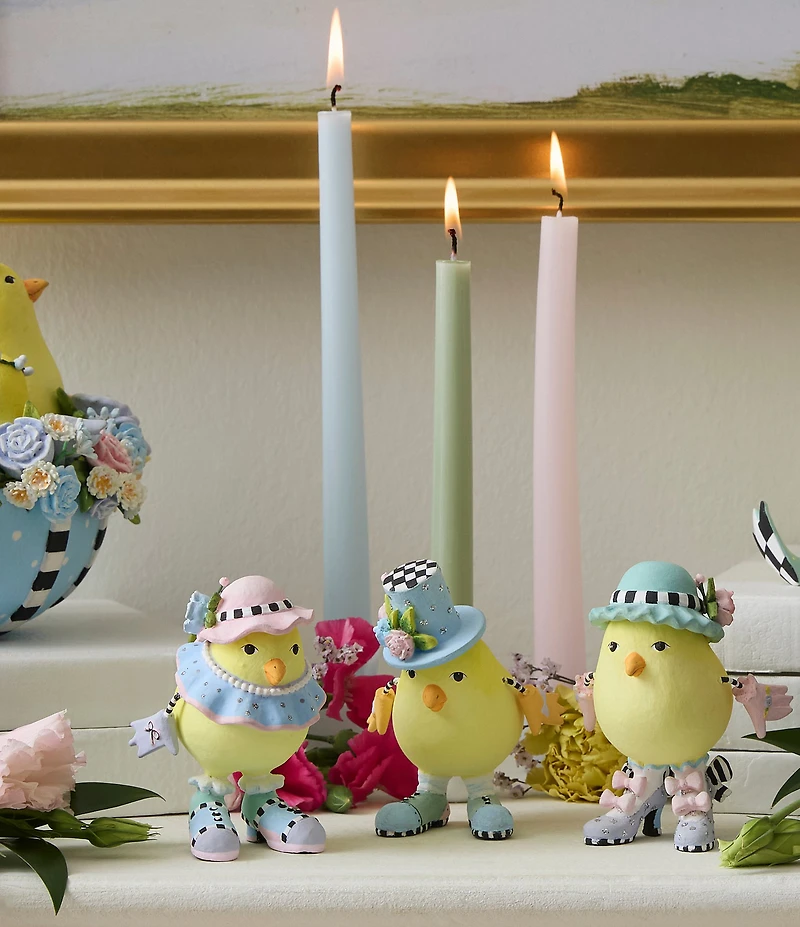 MacKenzie-Childs x Patience Brewster Easter Collection Three Sweet Chicks, Set of 3