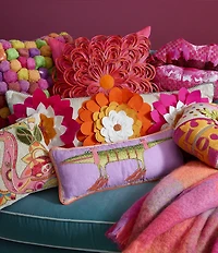 MacKenzie-Childs x Patience Brewster Gloria Alligator Lumbar Pillow