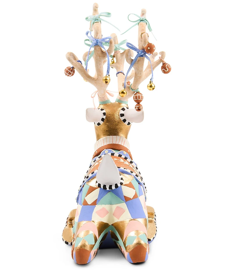 MacKenzie-Childs x Patience Brewster 2026 Annual Resting Reindeer Figure, 6.75#double;