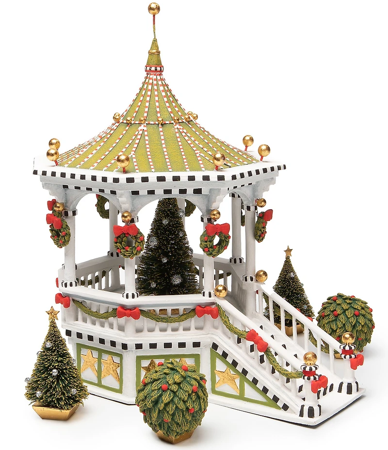 MacKenzie-Childs x Patience Brewster Holiday Collection Caroler Gazebo Display