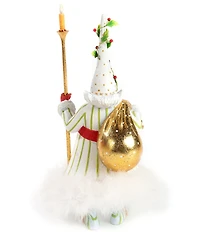 MacKenzie-Childs x Patience Brewster Holiday Collection Dash Away Candlelight Santa Figure