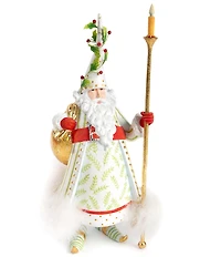 MacKenzie-Childs x Patience Brewster Holiday Collection Dash Away Candlelight Santa Figure