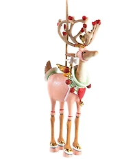 MacKenzie-Childs x Patience Brewster Holiday Collection Dash Away Cupid Reindeer Ornament