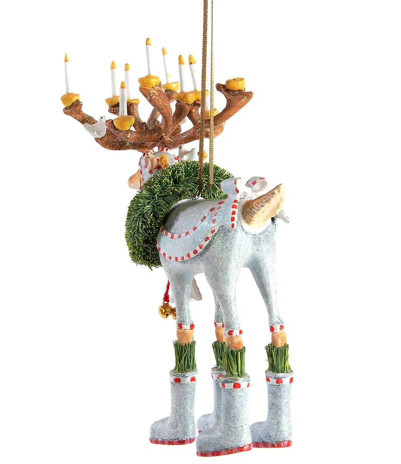 MacKenzie-Childs x Patience Brewster Holiday Collection Dash Away Dasher Reindeer Ornament