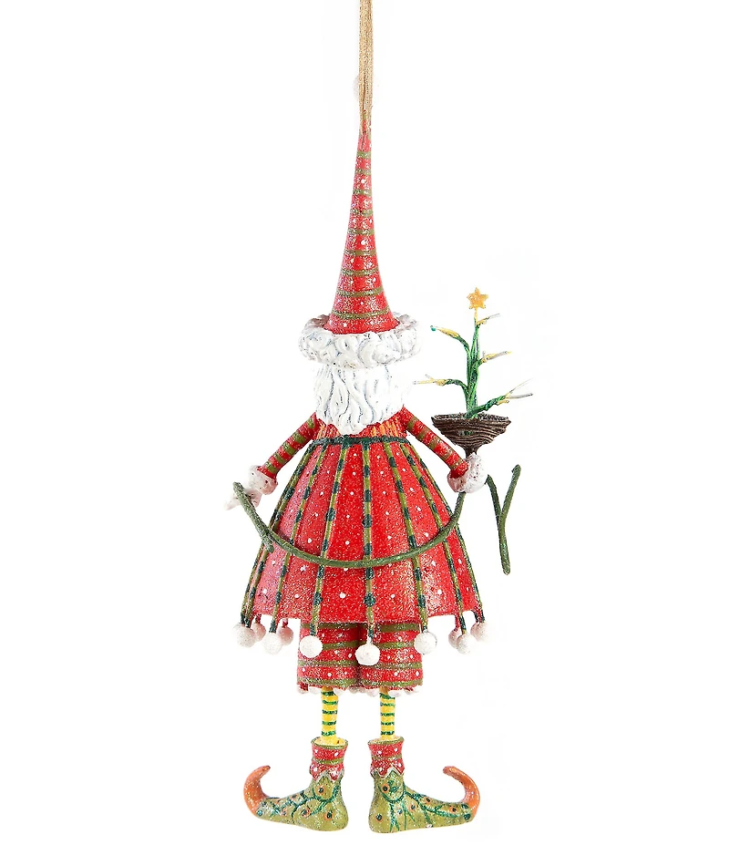 MacKenzie-Childs x Patience Brewster Holiday Collection Dash Away Dashing Santa Ornament