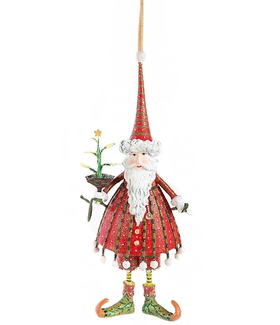 MacKenzie-Childs x Patience Brewster Holiday Collection Dash Away Dashing Santa Ornament