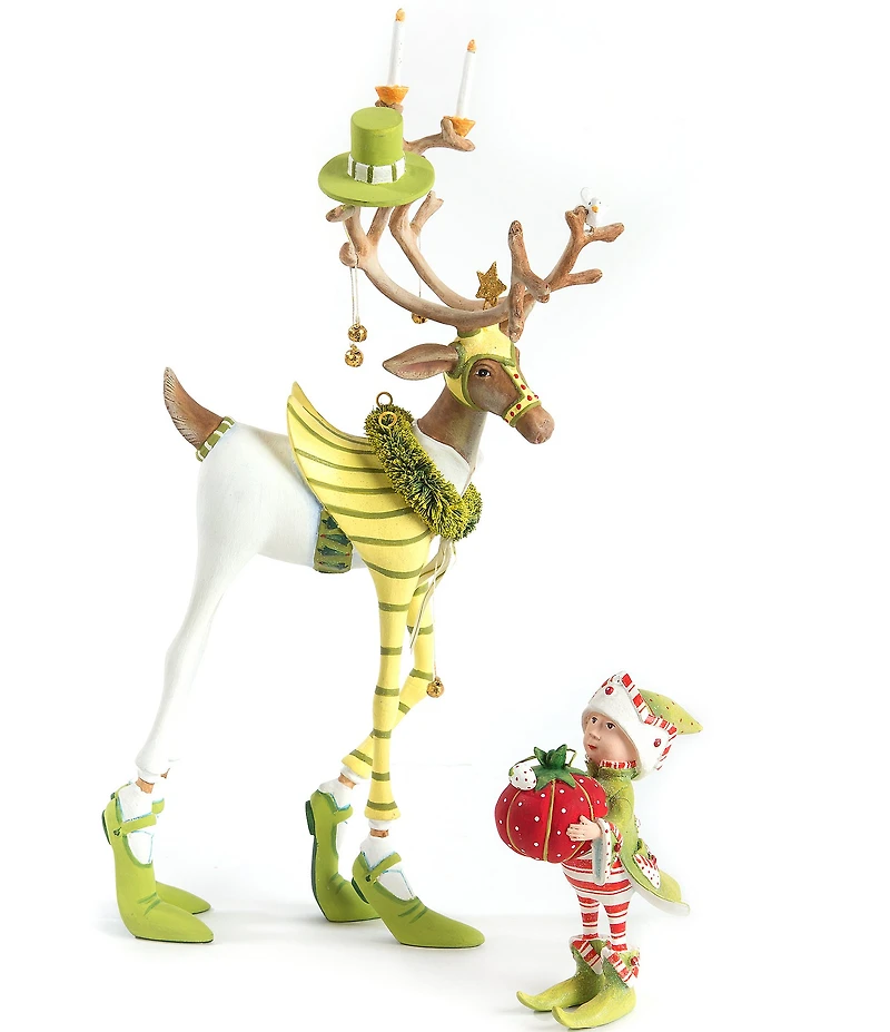 MacKenzie-Childs x Patience Brewster Holiday Collection Dash Away Prancer's Elf Ornament