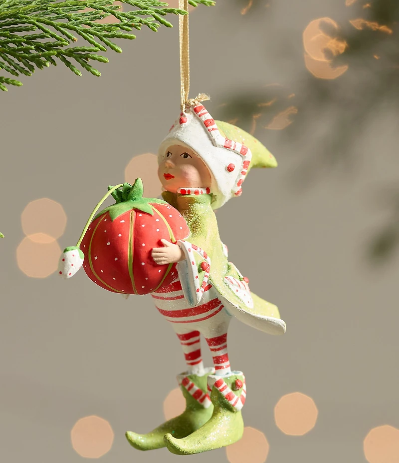 MacKenzie-Childs x Patience Brewster Holiday Collection Dash Away Prancer's Elf Ornament