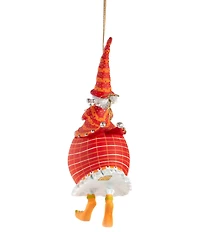 MacKenzie-Childs x Patience Brewster Holiday Collection Dash Away Red Mrs. Santa Ornament