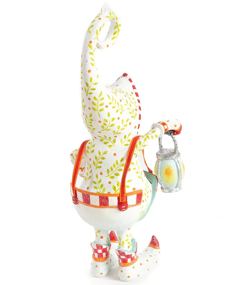 MacKenzie-Childs x Patience Brewster Holiday Collection Dash Away Santa's Lantern Elf Ornament