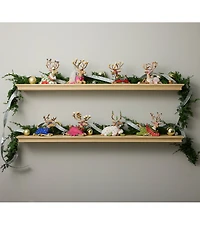 MacKenzie-Childs x Patience Brewster Holiday Collection Dash Away Sitting Prancer Reindeer Figurine