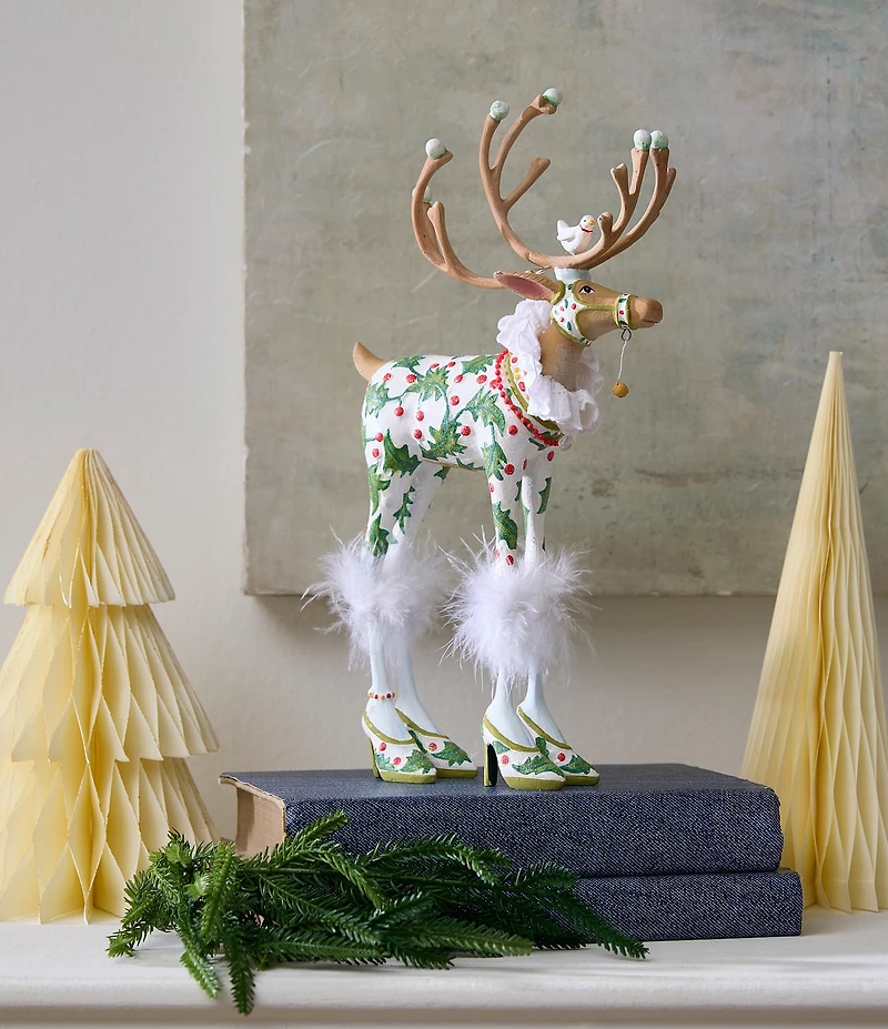 Mackenzie-Childs x patience Brewster Holiday Collection Dash Away Vixen Reindeer Figurine
