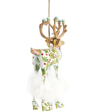 MacKenzie-Childs x Patience Brewster Holiday Collection Dash Away Vixen Reindeer Ornament