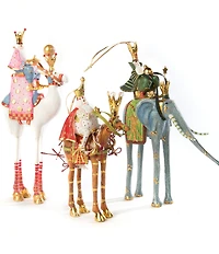 MacKenzie-Childs x Patience Brewster Holiday Collection Nativity Balthazar on Camel Ornament