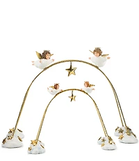 MacKenzie-Childs x Patience Brewster Holiday Collection Nativity Cherub Angels Arch Set, Set of 4