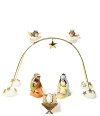 MacKenzie-Childs x Patience Brewster Holiday Collection Nativity Cherub Angels Arch Set, Set of 4