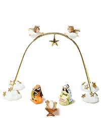 MacKenzie-Childs x Patience Brewster Holiday Collection Nativity Cherub Angels Mini Arch Set, Set of 4