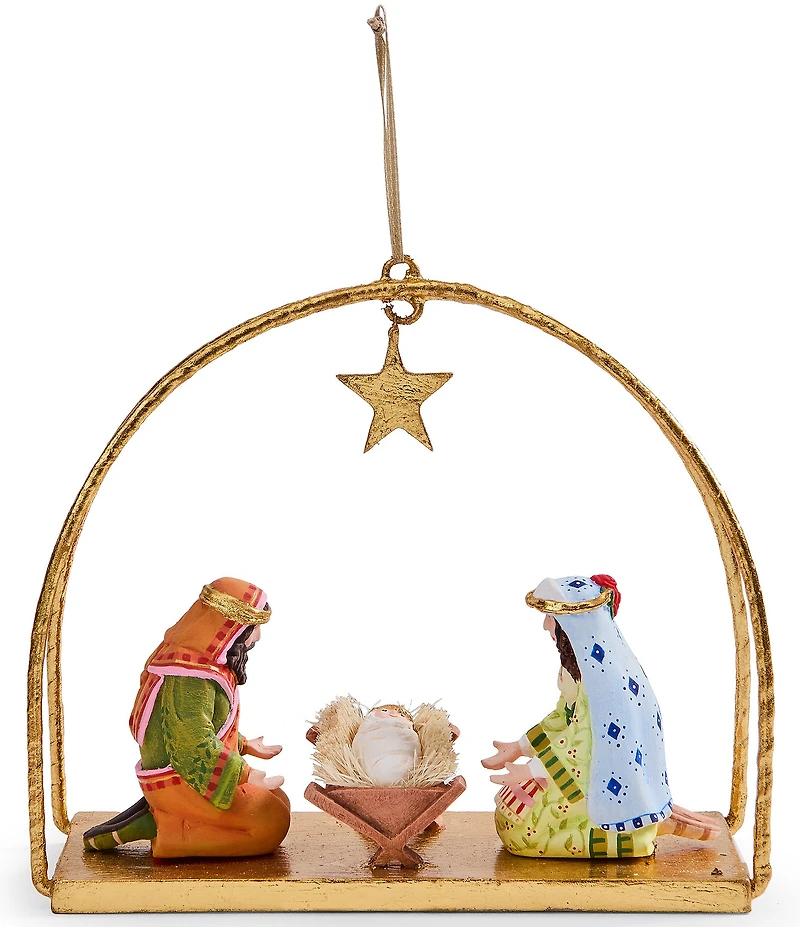 MacKenzie-Childs x Patience Brewster Holiday Collection Nativity Holy Family Ornament