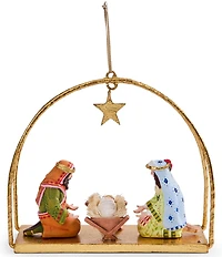 MacKenzie-Childs x Patience Brewster Holiday Collection Nativity Holy Family Ornament