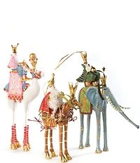 MacKenzie-Childs x Patience Brewster Holiday Collection Nativity Melchior on Horse Ornament