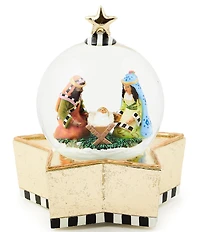 MacKenzie-Childs x Patience Brewster Holiday Collection Nativity Snow Globe