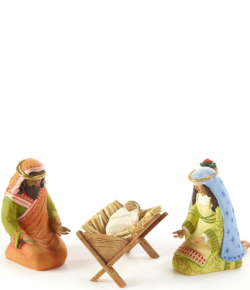 MacKenzie-Childs x Patience Brewster Holiday Collection Nativity World Holy Family Figurine Set