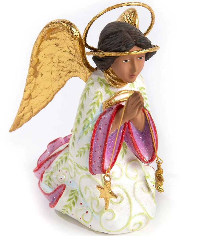 MacKenzie-Childs x Patience Brewster Holiday Collection Nativity World Praying Angel Figurine