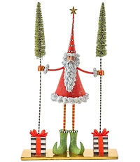 MacKenzie-Childs x Patience Brewster Holiday Collection Santa Gift Tree Figure