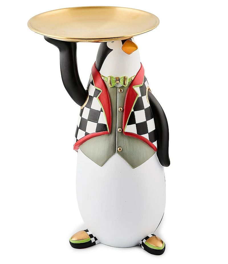 MacKenzie-Childs x Patience Brewster Holiday Collection Thaddeus Penguin Butler
