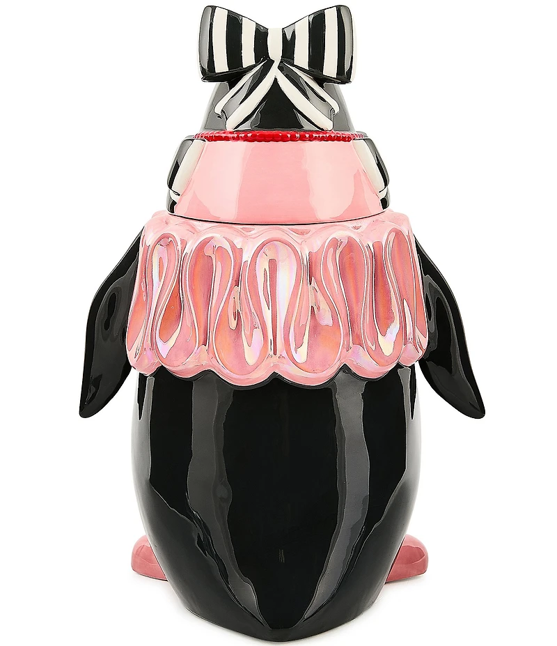 MacKenzie-Childs x Patience Brewster Millicent Penguin Ceramic Cookie Jar