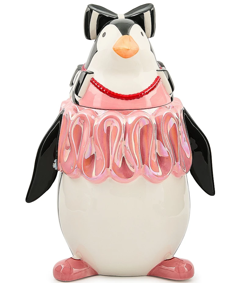 MacKenzie-Childs x Patience Brewster Millicent Penguin Ceramic Cookie Jar