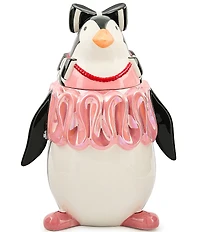 MacKenzie-Childs x Patience Brewster Millicent Penguin Ceramic Cookie Jar