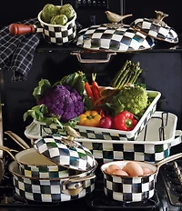 MackKenzie-Childs Courtly Check 1 Quart Saucepan